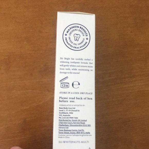Mr. Bright natural peppermint toothpaste. Brand new. 3.5 0z - Picture 2 of 3